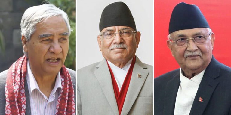 The current image has no alternative text. The file name is: prachanda-oli-sherbahadur-deuwa.jpg