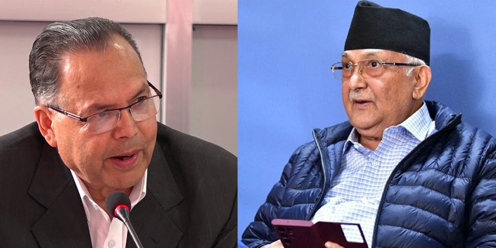 ओलीलाई ऐनामा अनुहार हेर्न झलनाथको सुझाव