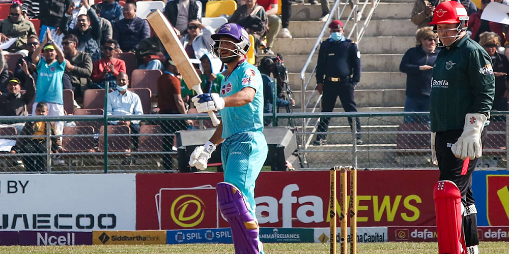 एनपीएल: काठमान्डुले पोखरालाई दियो १६६ रनको लक्ष्य