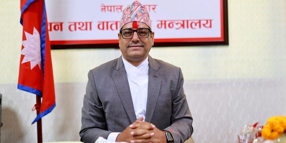 नवनियुक्त वन तथा वातावरण मन्त्रीले गरे पदभार ग्रहण