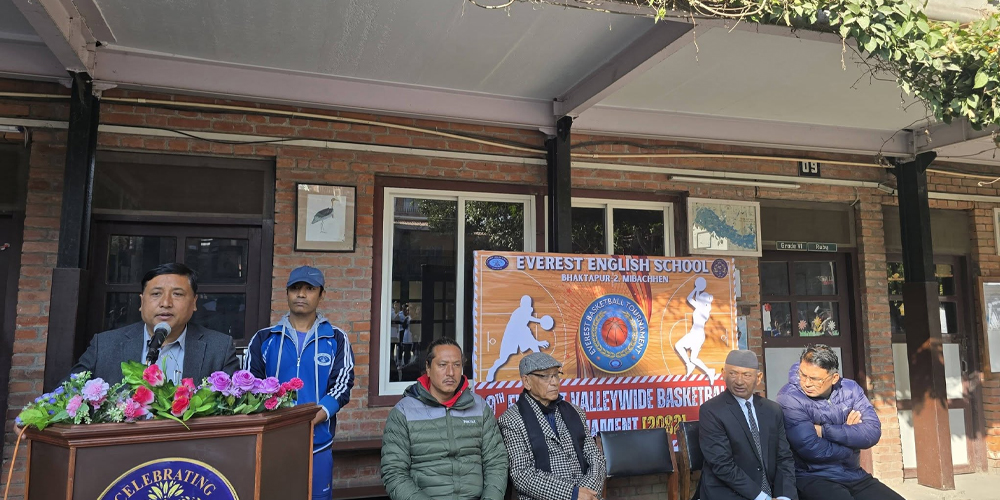 नवौँ एभरेस्ट उपत्यकाव्यापी अन्तरविद्यालय बास्केटबल प्रतियोगिता सुरु