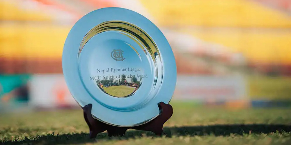 एनपीएलको ‘स्पिरिट अफ क्रिकेट’ अवार्ड काठमाडौं गोर्खाजलाई प्रदान