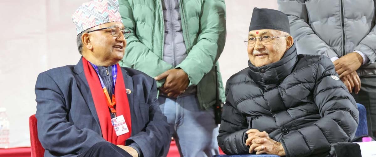 ओलीले ३३३ मत ल्याउँदा पोखरेलले ११० मत पाए