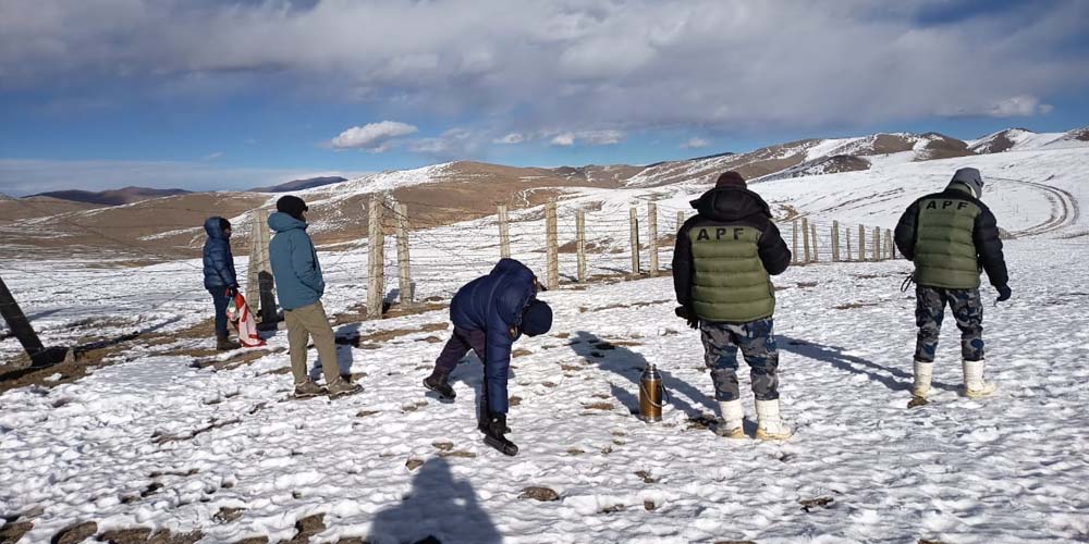 कोरलास्थित सीमाक्षेत्रमा प्रहरीको संयुक्त गस्ती