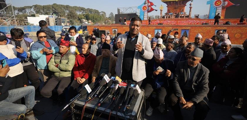 एमाले महाधिवेशन मञ्च निर्माण अन्तिम चरणमा