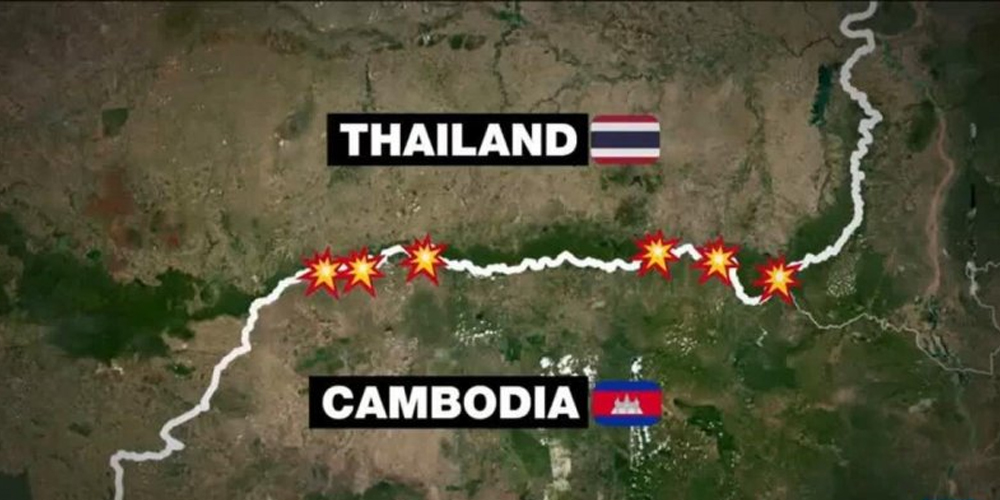 थाइल्यान्ड र क्याम्बोडियाबीच वर्षौदेखिको सीमा तनाव फेरि उग्र