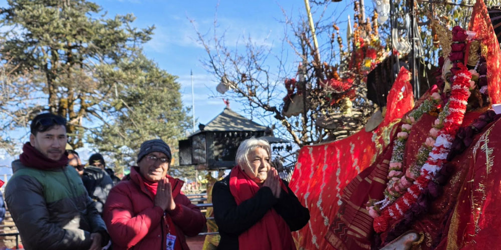 पाथीभरा दर्शनपछि प्रधानमन्त्रीद्वारा ताप्लेजुङमा निर्वाचन तयारीबारे परामर्श